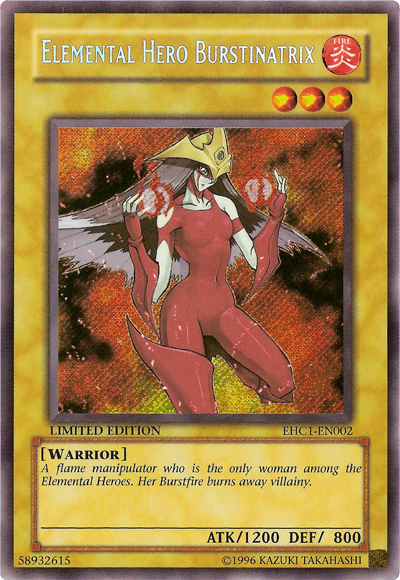 Elemental Hero Burstinatrix [EHC1-EN002] Secret Rare | Rock City Comics