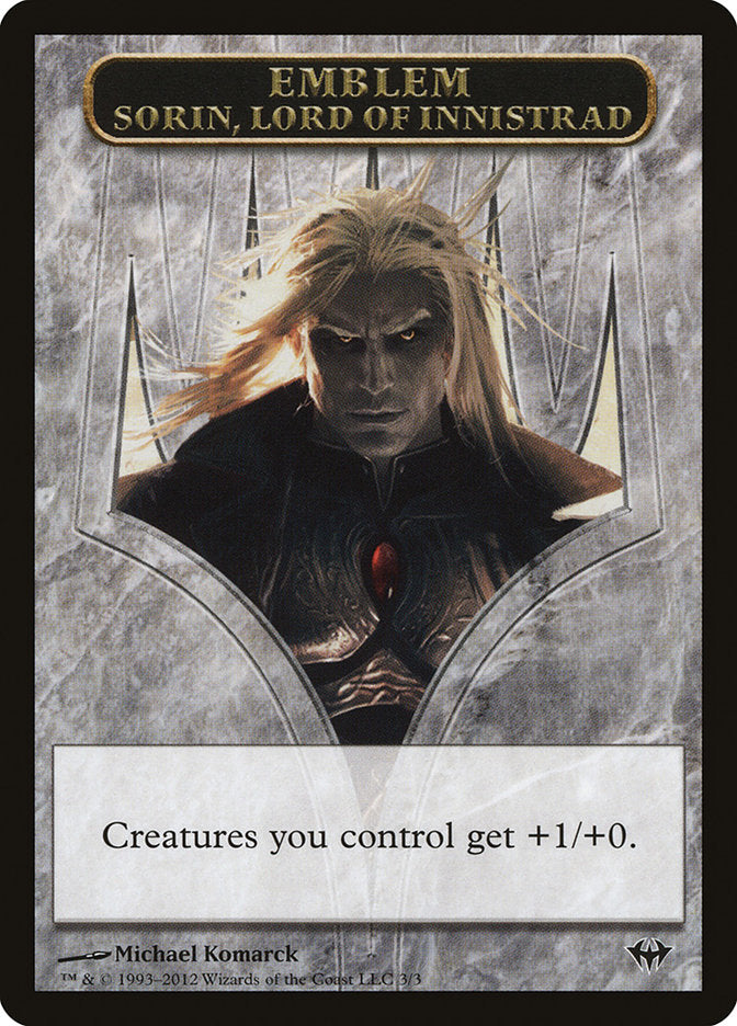 Sorin, Lord of Innistrad Emblem [Dark Ascension Tokens] | Rock City Comics