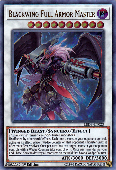 Blackwing Full Armor Master [LED3-EN023] Ultra Rare | Rock City Comics