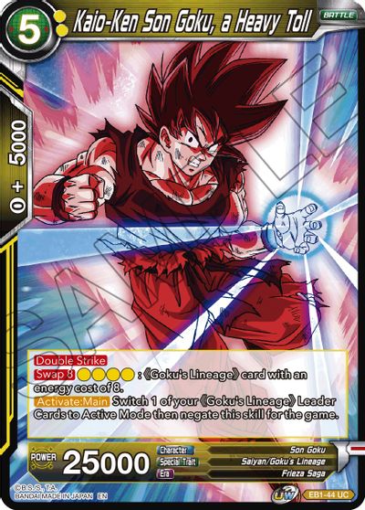 Kaio-Ken Son Goku, a Heavy Toll (EB1-44) [Battle Evolution Booster] | Rock City Comics