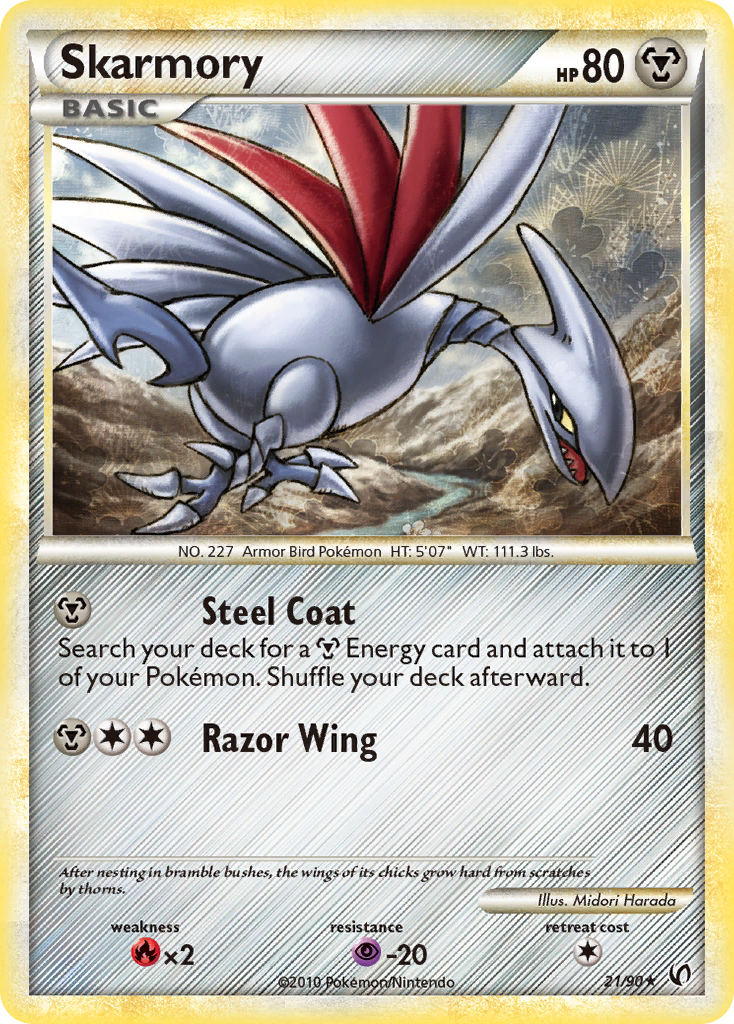 Skarmory (21/90) [HeartGold & SoulSilver: Undaunted] | Rock City Comics