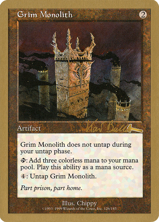 Grim Monolith (Kai Budde) [World Championship Decks 1999] | Rock City Comics