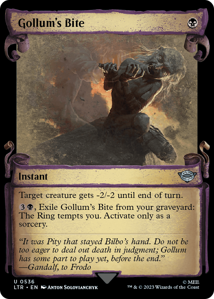 Gollum's Bite [The Lord of the Rings: Tales of Middle-Earth Showcase Scrolls] | Rock City Comics