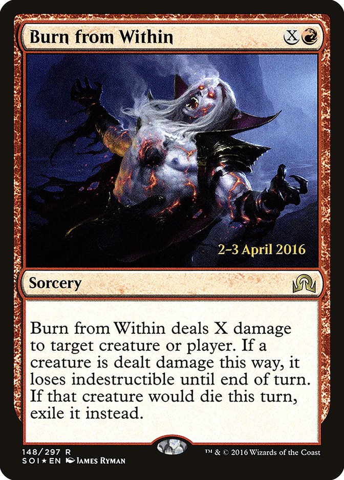 Burn from Within [Shadows over Innistrad Prerelease Promos] | Rock City Comics