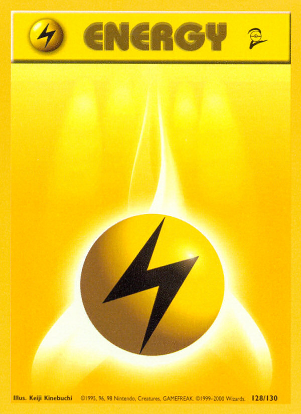 Lightning Energy (128/130) [Base Set 2] | Rock City Comics