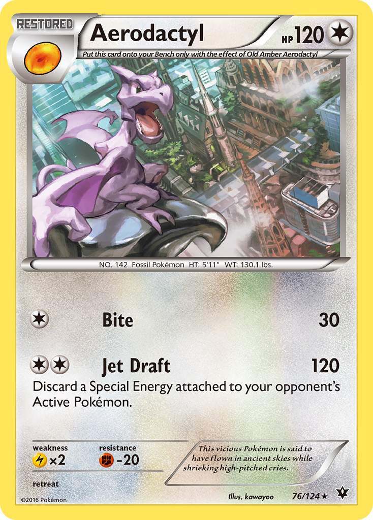 Aerodactyl (76/124) [XY: Fates Collide] | Rock City Comics