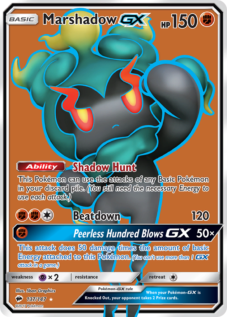 Marshadow GX (137/147) [Sun & Moon: Burning Shadows] | Rock City Comics