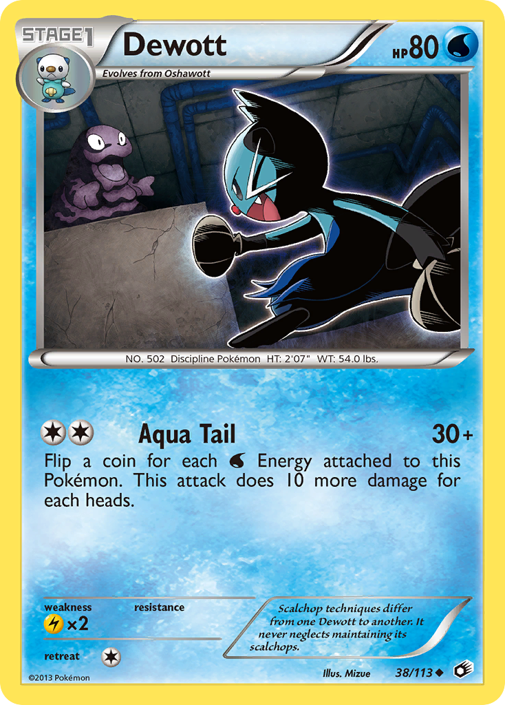 Dewott (38/113) [Black & White: Legendary Treasures] | Rock City Comics