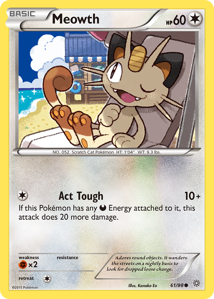 Meowth (61/98) [XY: Ancient Origins] | Rock City Comics