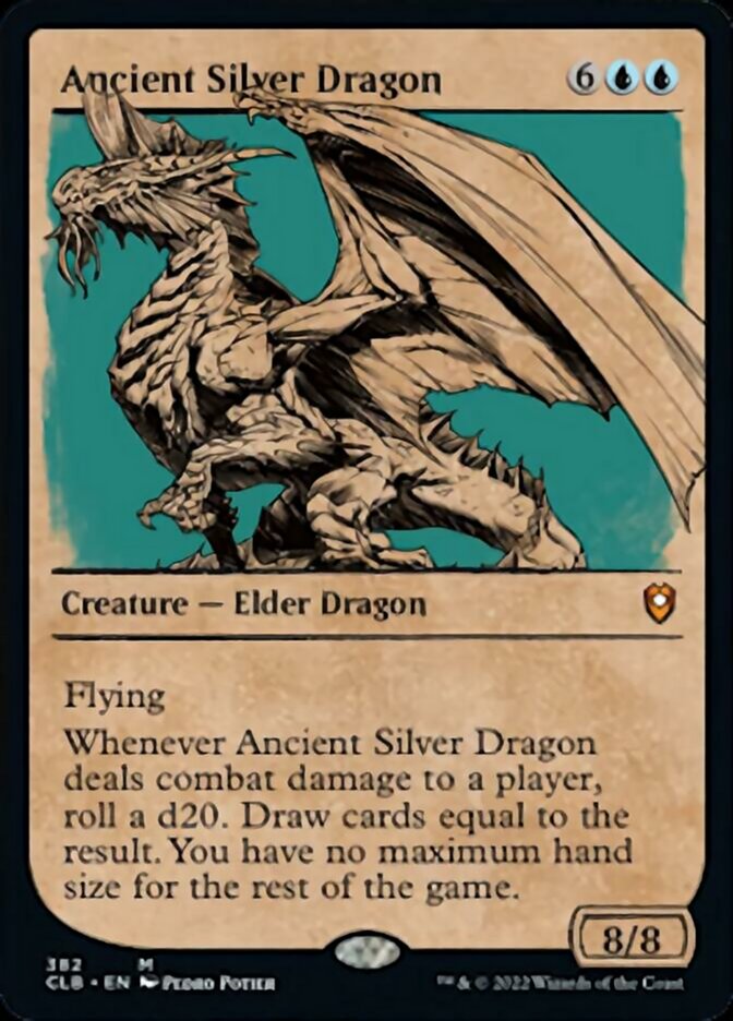 Ancient Silver Dragon (Showcase) [Commander Legends: Battle for Baldur's Gate] | Rock City Comics