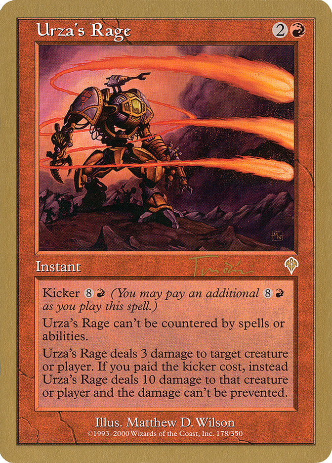 Urza's Rage (Jan Tomcani) [World Championship Decks 2001] | Rock City Comics