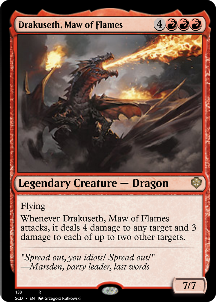 Drakuseth, Maw of Flames [Starter Commander Decks] | Rock City Comics