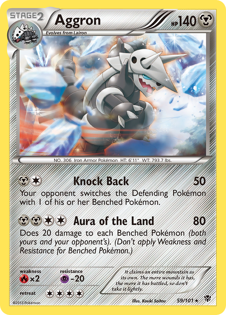 Aggron (59/101) [Black & White: Plasma Blast] | Rock City Comics