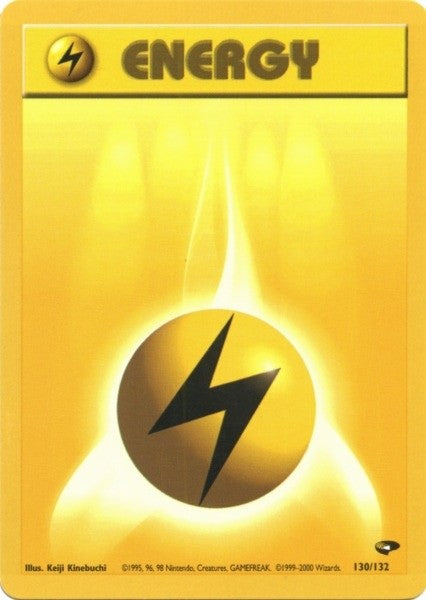 Lightning Energy (130/132) [Gym Challenge Unlimited] | Rock City Comics