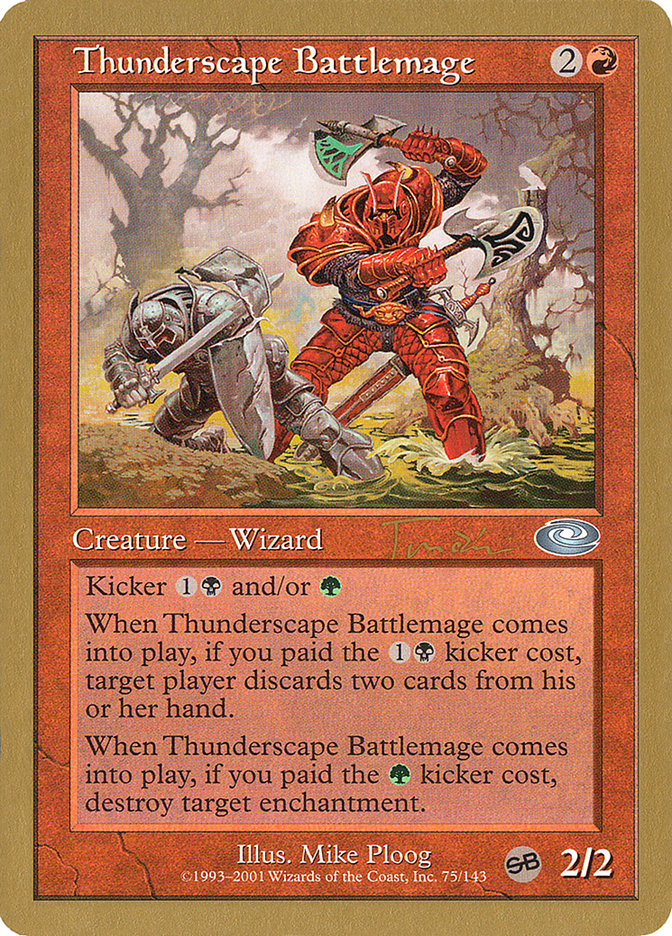 Thunderscape Battlemage (Jan Tomcani) [World Championship Decks 2001] | Rock City Comics