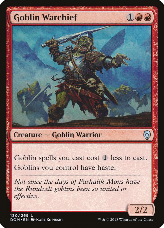 Goblin Warchief [Dominaria] | Rock City Comics