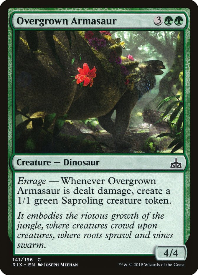 Overgrown Armasaur [Rivals of Ixalan] | Rock City Comics