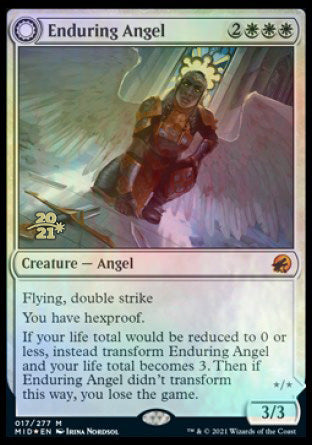 Enduring Angel // Angelic Enforcer [Innistrad: Midnight Hunt Prerelease Promos] | Rock City Comics