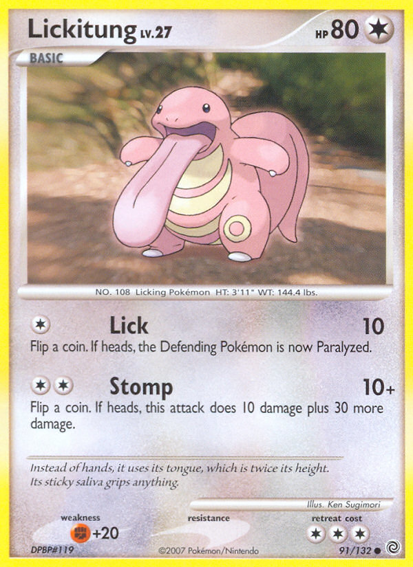 Lickitung (91/132) [Diamond & Pearl: Secret Wonders] | Rock City Comics