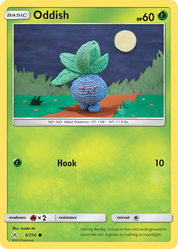 Oddish (6/214) [Sun & Moon: Unbroken Bonds] | Rock City Comics