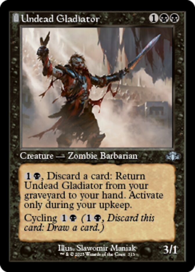 Undead Gladiator (Retro) [Dominaria Remastered] | Rock City Comics