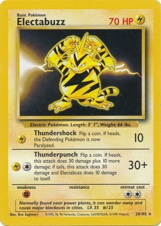 Electabuzz (20/102) [Base Set Unlimited] | Rock City Comics