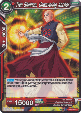 Tien Shinhan, Unwavering Anchor [DB2-003] | Rock City Comics