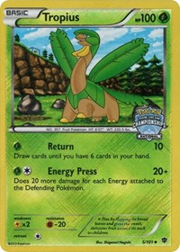 Tropius (5/101) (National Championship Staff Promo) [Black & White: Plasma Blast] | Rock City Comics