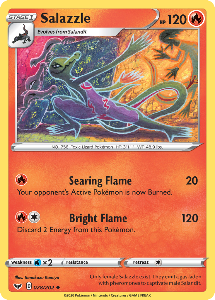 Salazzle (028/202) [Sword & Shield: Base Set] | Rock City Comics