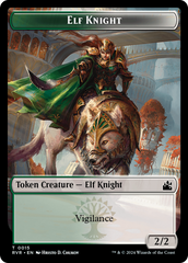 Elf Knight // Centaur Double-Sided Token [Ravnica Remastered Tokens] | Rock City Comics