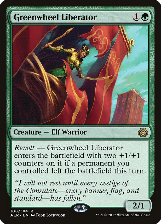 Greenwheel Liberator [Aether Revolt] | Rock City Comics