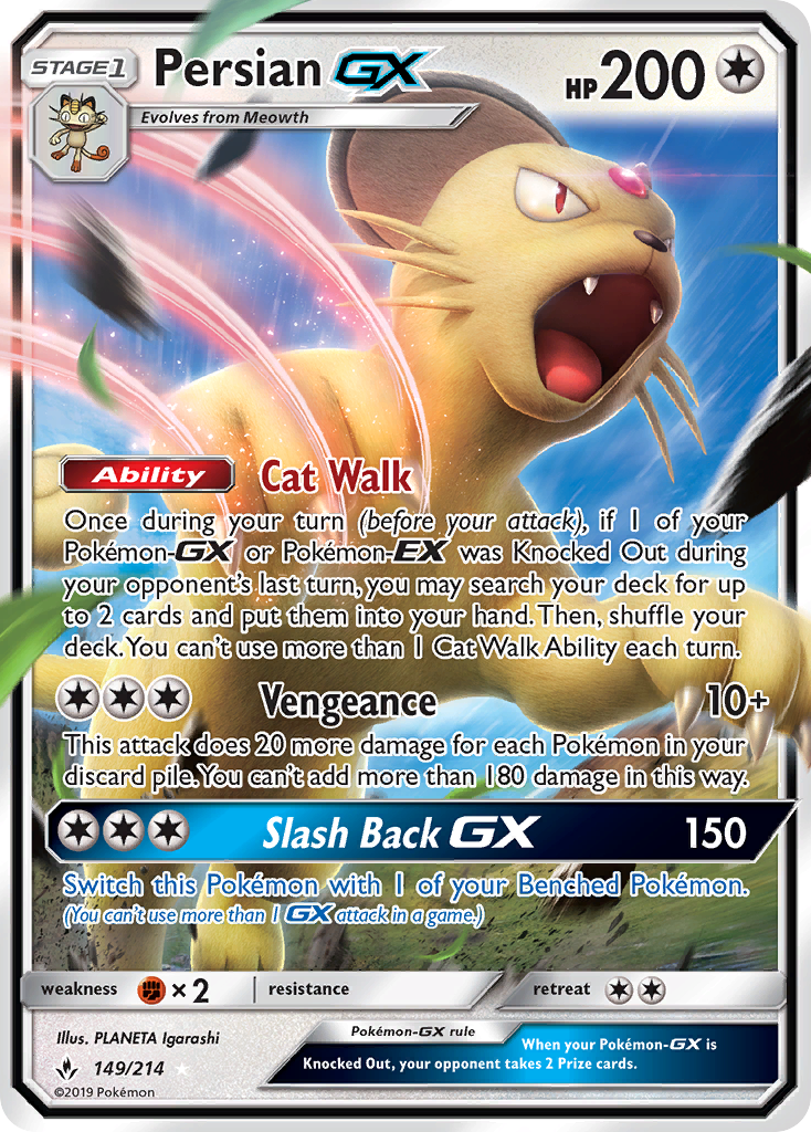 Persian GX (149/214) [Sun & Moon: Unbroken Bonds] | Rock City Comics