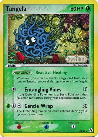 Tangela (44/92) (Stamped) [EX: Legend Maker] | Rock City Comics