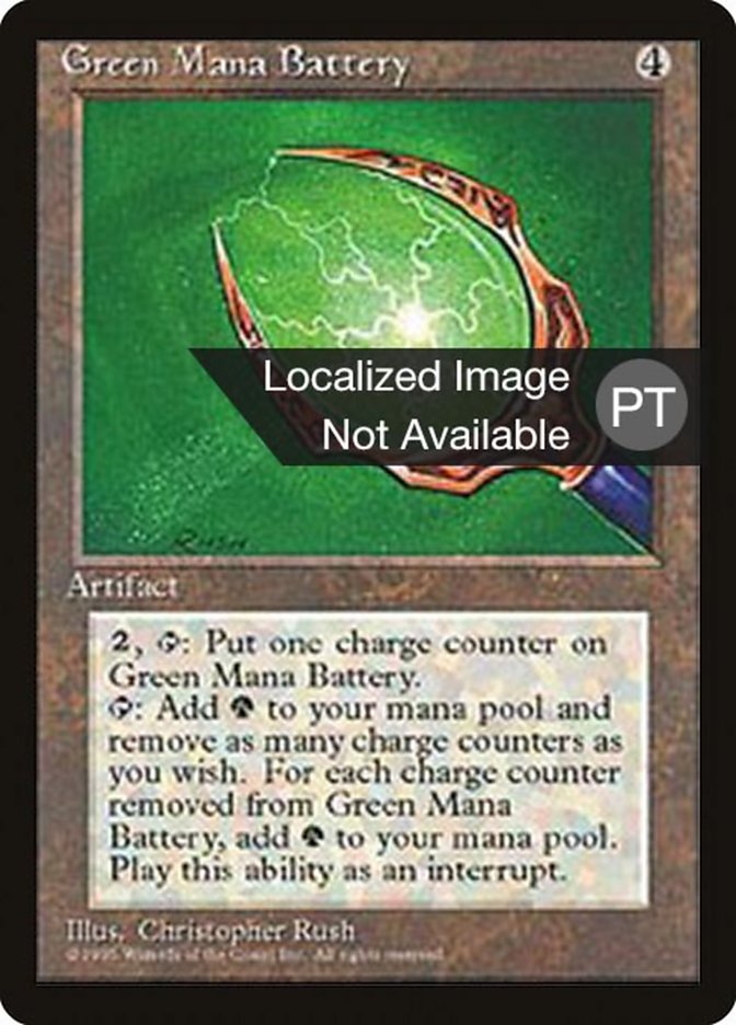 Green Mana Battery [Fourth Edition (Foreign Black Border)] | Rock City Comics