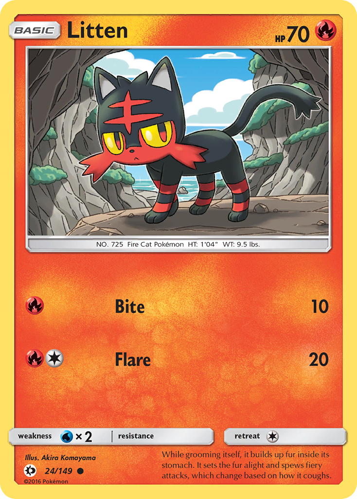 Litten (24/149) [Sun & Moon: Base Set] | Rock City Comics