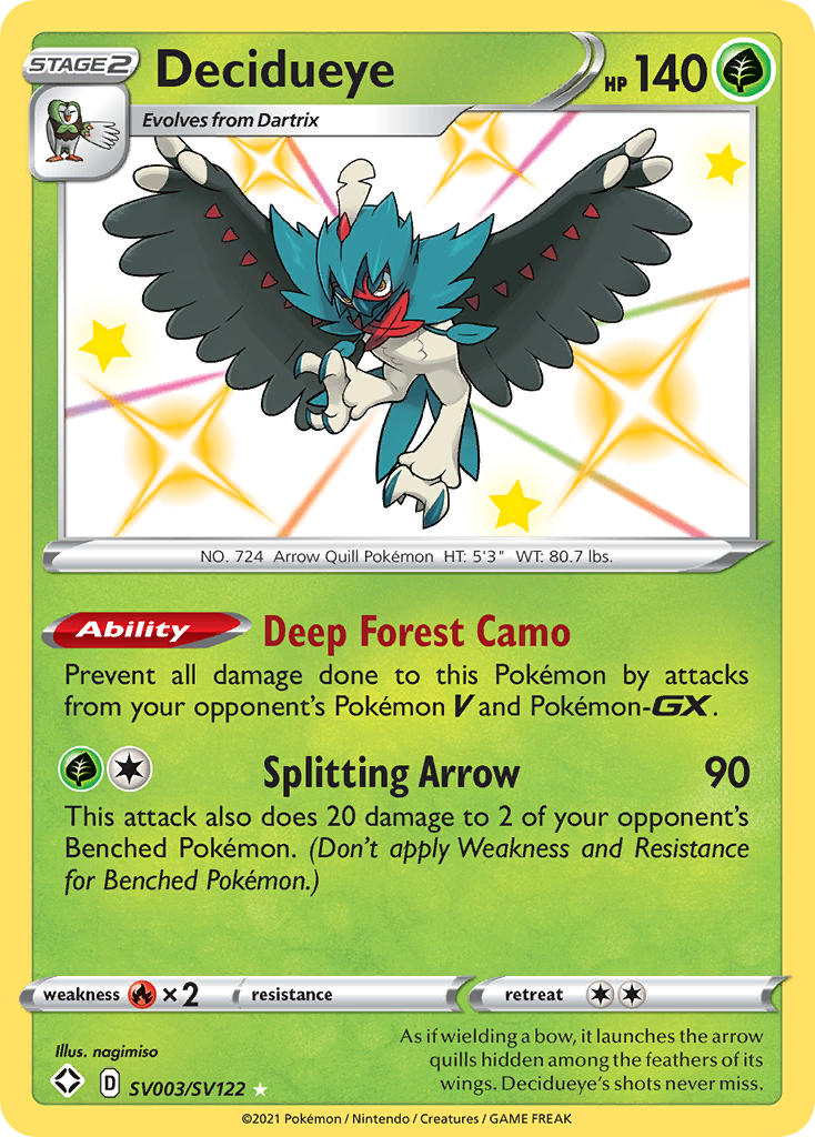 Decidueye (SV003/SV122) [Sword & Shield: Shining Fates] | Rock City Comics