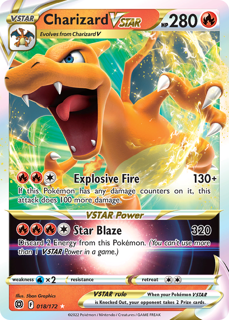 Charizard VSTAR (018/172) (Jumbo Card) [Sword & Shield: Brilliant Stars] | Rock City Comics