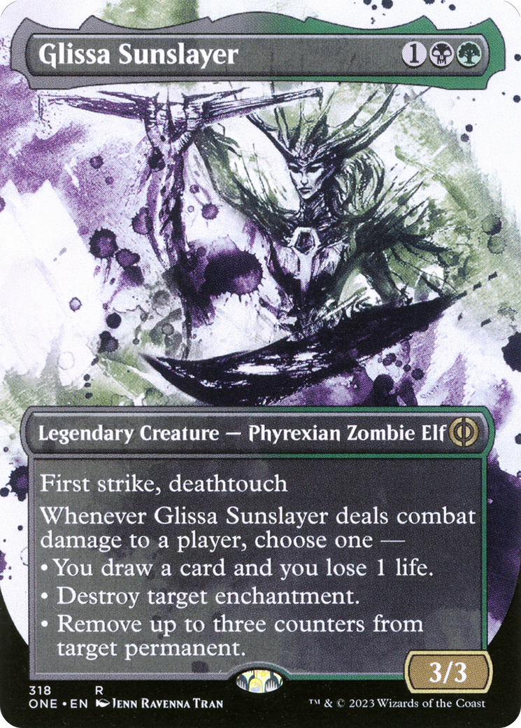 Glissa Sunslayer (Borderless Ichor) [Phyrexia: All Will Be One] | Rock City Comics