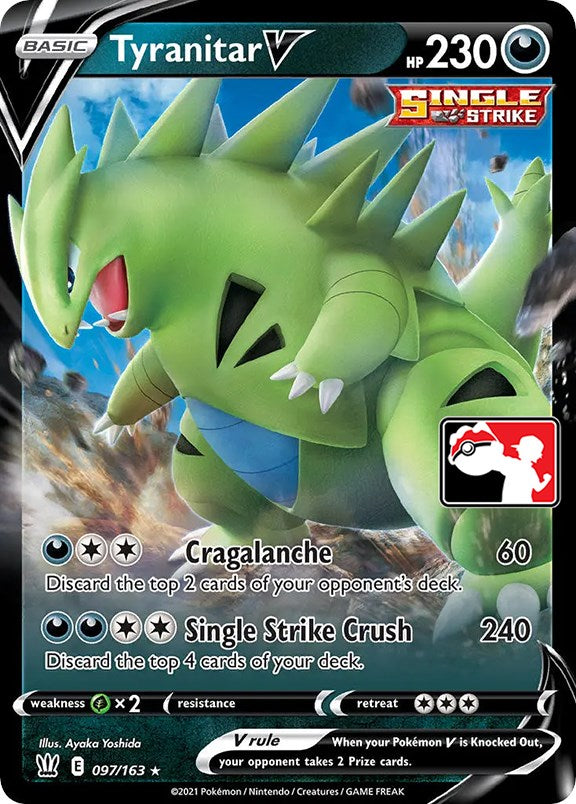 Tyranitar V (097/163) [Prize Pack Series One] | Rock City Comics