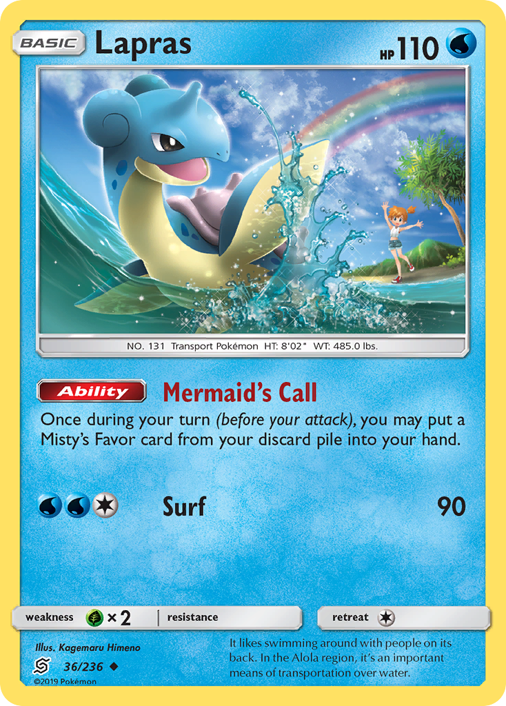 Lapras (36/236) [Sun & Moon: Unified Minds] | Rock City Comics