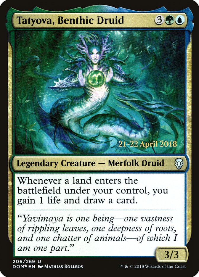 Tatyova, Benthic Druid  [Dominaria Prerelease Promos] | Rock City Comics