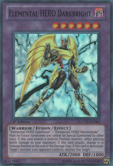 Elemental HERO Darkbright [LCGX-EN063] Super Rare | Rock City Comics