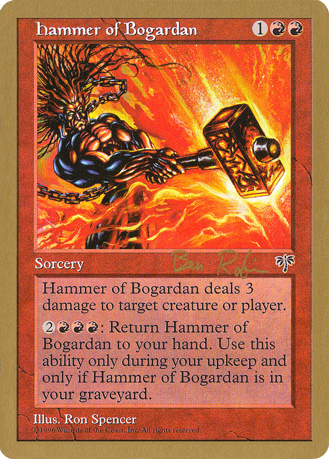 Hammer of Bogardan (Ben Rubin) [World Championship Decks 1998] | Rock City Comics