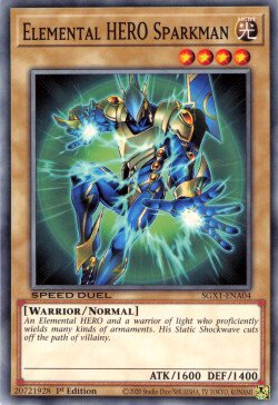 Elemental HERO Sparkman [SGX1-ENA04] Common | Rock City Comics