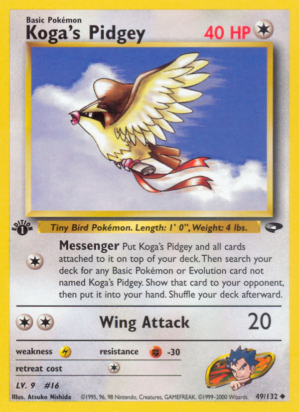 Koga's Pidgey (49/132) [Gym Challenge 1st Edition] | Rock City Comics