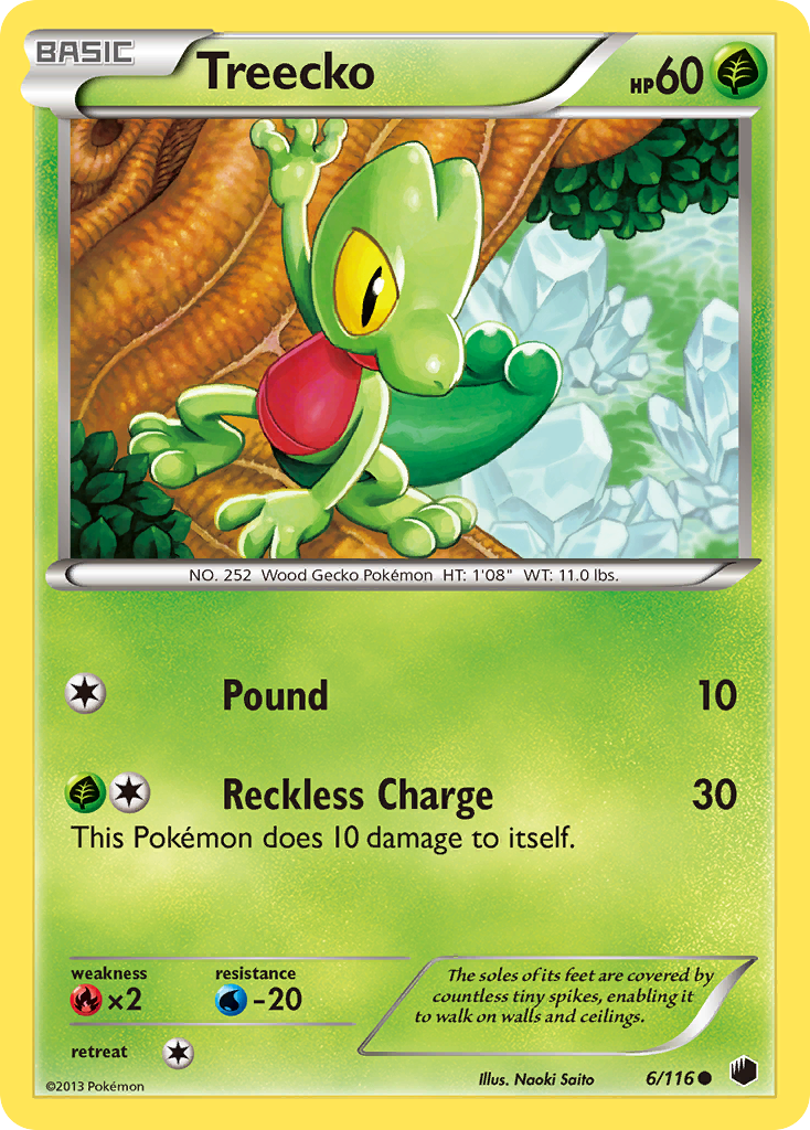 Treecko (6/116) [Black & White: Plasma Freeze] | Rock City Comics