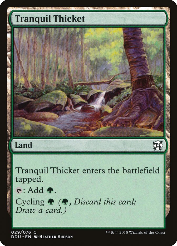 Tranquil Thicket [Duel Decks: Elves vs. Inventors] | Rock City Comics