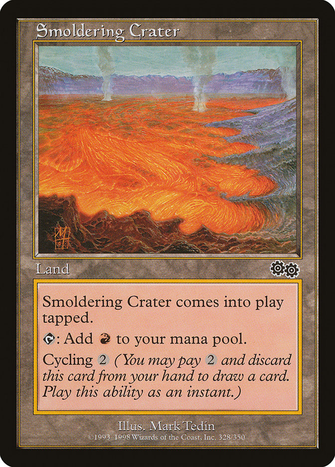 Smoldering Crater [Urza's Saga] | Rock City Comics