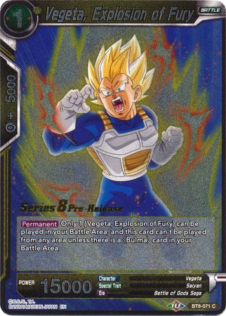 Vegeta, Explosion of Fury [BT8-071_PR] | Rock City Comics