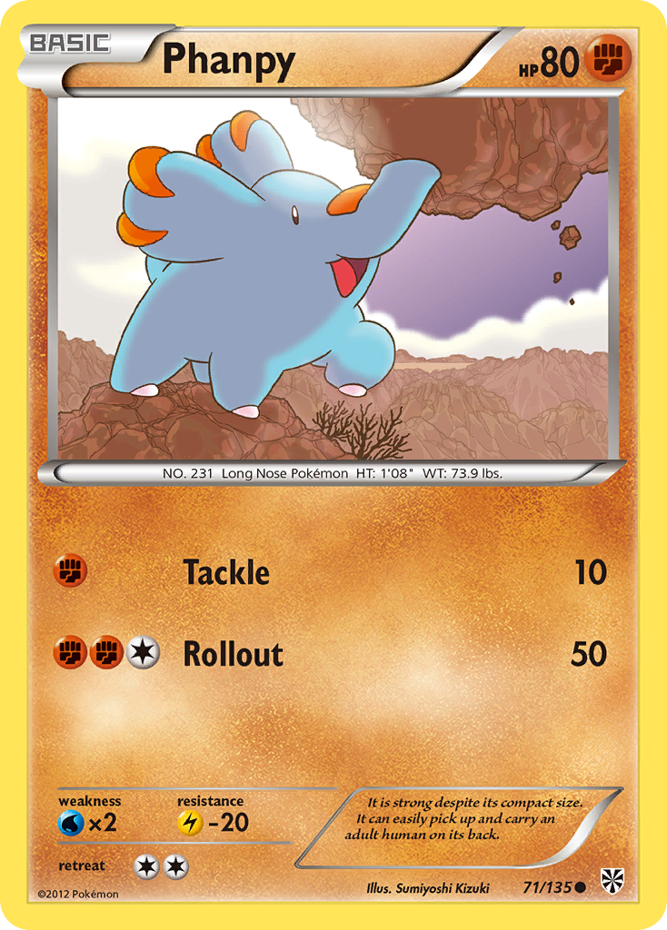 Phanpy (71/135) [Black & White: Plasma Storm] | Rock City Comics